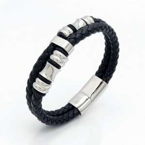 Leather Bracelet - KB125266-TXH
