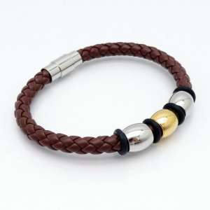 Leather Bracelet - KB125269-TXH