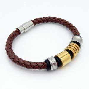Leather Bracelet - KB125272-TXH