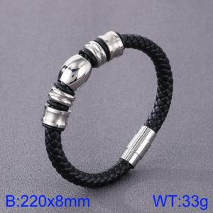 Leather Bracelet - KB125274-TXH