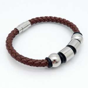 Leather Bracelet - KB125335-TXH