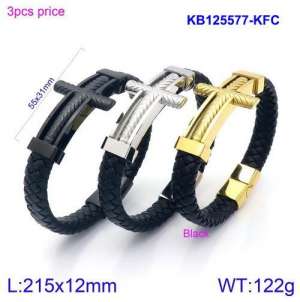 Leather Bracelet - KB125577-KFC