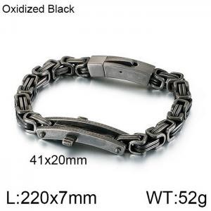 Stainless Steel Bracelet(Men) - KB125660-KFC