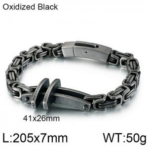 Stainless Steel Bracelet(Men) - KB125661-KFC