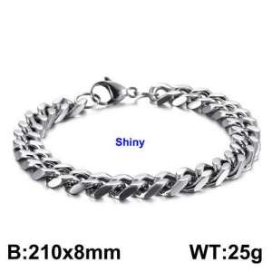 Stainless Steel Bracelet(Men) - KB125920-Z