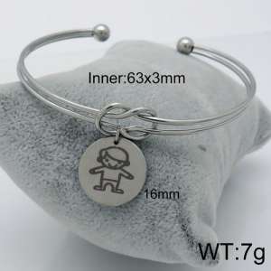 Stainless Steel Bangle - KB126023-Z