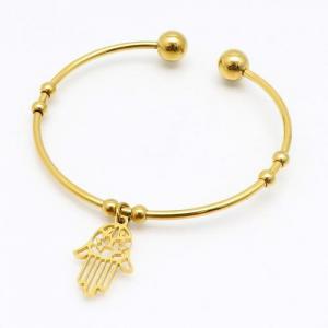 Stainless Steel Gold-plating Bangle - KB126283-LO