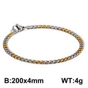 Stainless Steel Gold-plating Bracelet - KB126649-Z