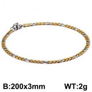 Stainless Steel Gold-plating Bracelet - KB126651-Z