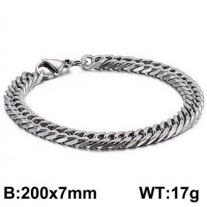 Stainless Steel Bracelet(Men) - KB126680-Z