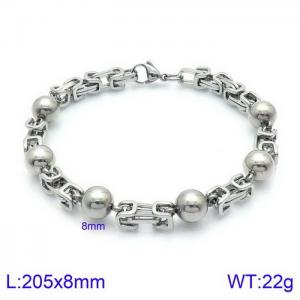 Stainless Steel Bracelet(Men) - KB126697-Z