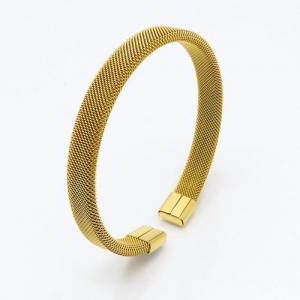 Stainless Steel Gold-plating Bangle - KB126798-HR