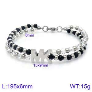 Stainless Steel Crystal Bracelet - KB127174-Z