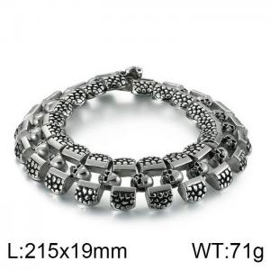 Stainless Steel Bracelet(Men) - KB127647-BDJX