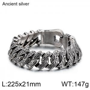 Stainless Steel Bracelet(Men) - KB128122-BDJX
