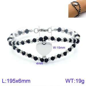 Stainless Steel Crystal Bracelet - KB128131-Z