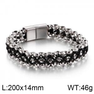 Stainless Steel Bracelet(Men) - KB128462-KFC