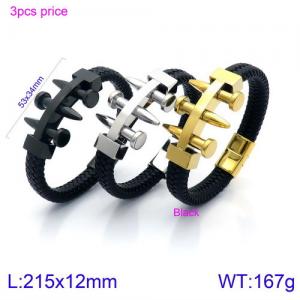 Leather Bracelet - KB128464-KFC