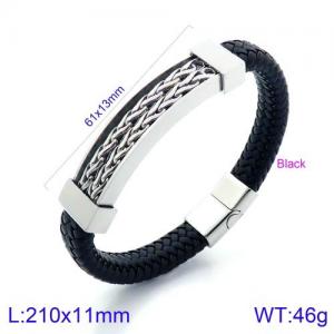 Leather Bracelet - KB128468-KFC