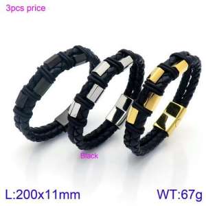 Leather Bracelet - KB128472-KFC