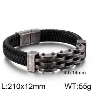Leather Bracelet - KB128475-KFC