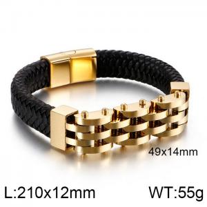 Leather Bracelet - KB128476-KFC