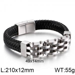 Leather Bracelet - KB128477-KFC