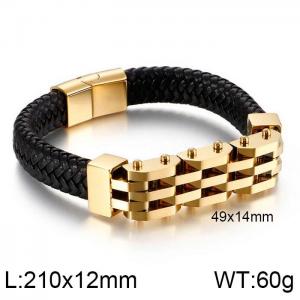 Leather Bracelet - KB128478-KFC