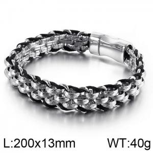 Stainless Steel Bracelet(Men) - KB128674-KFC