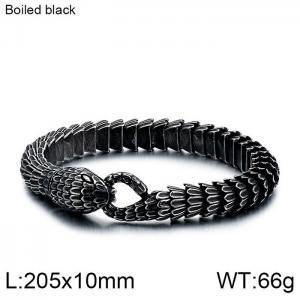 Stainless Steel Bracelet(Men) - KB129153-BDJX