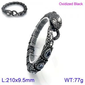 Stainless Steel Bracelet(Men) - KB129398-BDJX