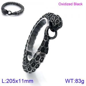 Stainless Steel Bracelet(Men) - KB129400-BDJX