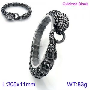 Stainless Steel Bracelet(Men) - KB129401-BDJX
