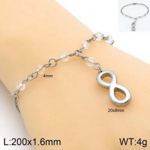 Stainless Steel Crystal Bracelet - KB129484-Z