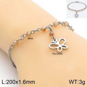 Stainless Steel Crystal Bracelet - KB129486-Z