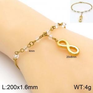 Stainless Steel Crystal Bracelet - KB129489-Z