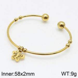 Stainless Steel Gold-plating Bangle - KB129811-LO