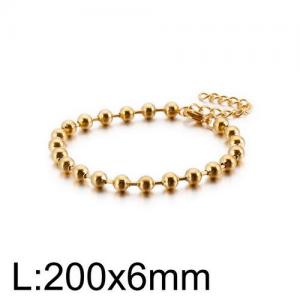 Stainless Steel Gold-plating Bracelet - KB129849-Z