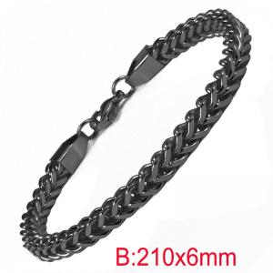 Stainless Steel Black-plating Bracelet - KB129859-Z