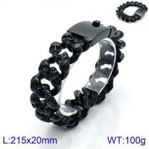 Stainless Skull Bracelet - KB129868-BDJX