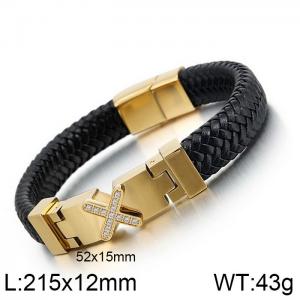 Leather Bracelet - KB129963-KFC