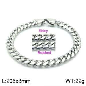 Stainless Steel Bracelet(Men) - KB130101-Z