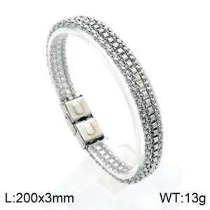 Stainless Steel Bracelet(Men) - KB130151-Z