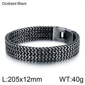 Stainless Steel Bracelet(Men) - KB130180-KFC