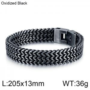 Stainless Steel Bracelet(Men) - KB130182-KFC