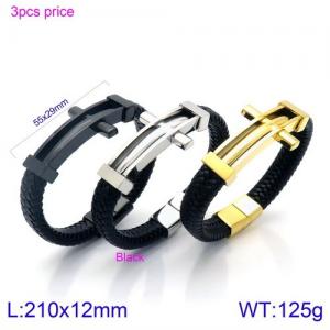 Leather Bracelet - KB130227-KFC