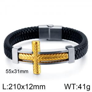 Leather Bracelet - KB130233-KFC