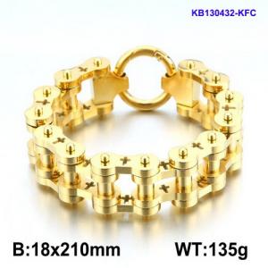 Stainless Steel Bicycle Bracelet - KB130432-KFC