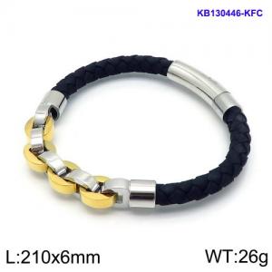 Leather Bracelet - KB130446-KFC