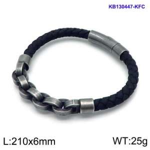 Leather Bracelet - KB130447-KFC